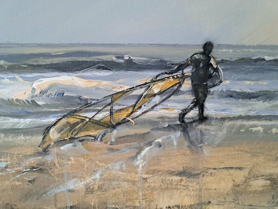 Surfers at Sandbanks