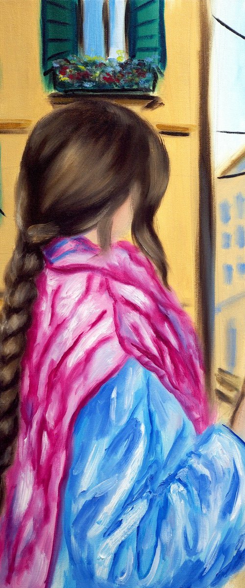 The Girl with the Gelato by Ruslana Levandovska