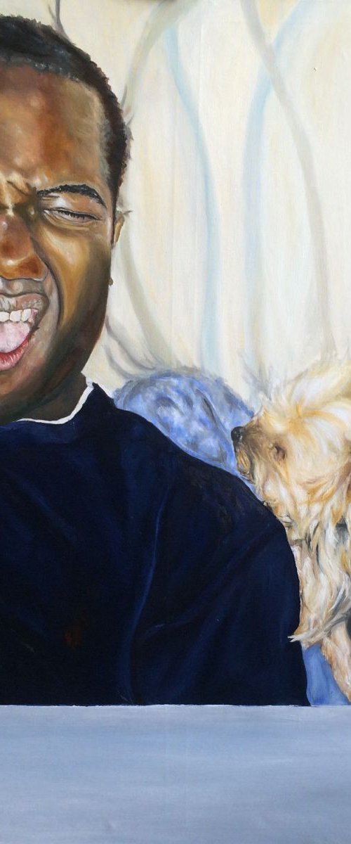 Selfie with dog by KAREEM MARSH-HENRY