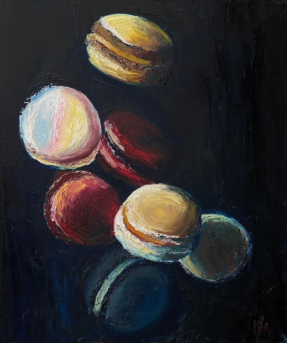 Macarons by Anastasiia Novitskaya
