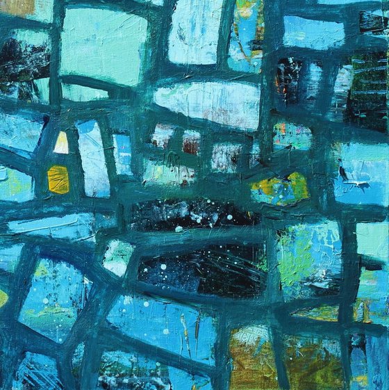 Abstract in Midnight Blue