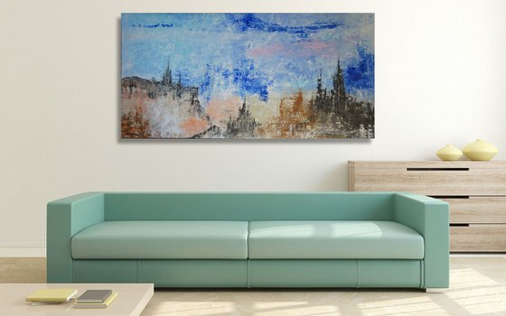 CANVAS ONLY - Middle Earth - 200 x 100 cm - XXXL (80 x 40 inches)