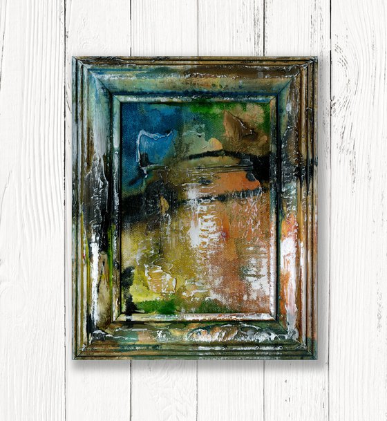 Hidden Voices 11  - Framed Abstract Painting  by Kathy Morton Stanion