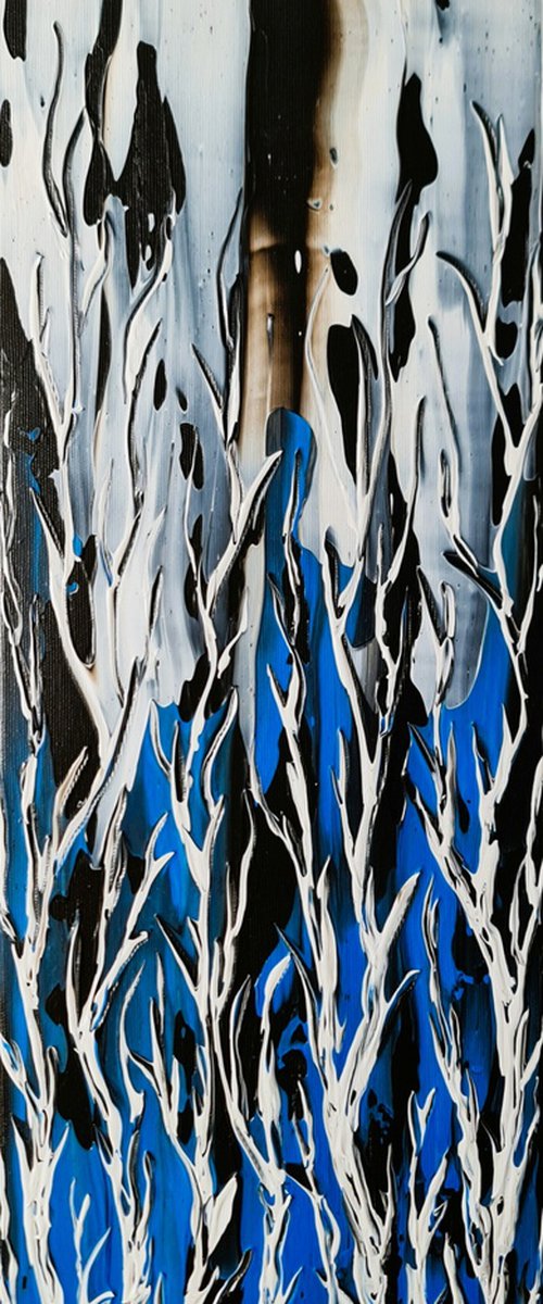 Birches In Storm 4 by Daniel Urbaník