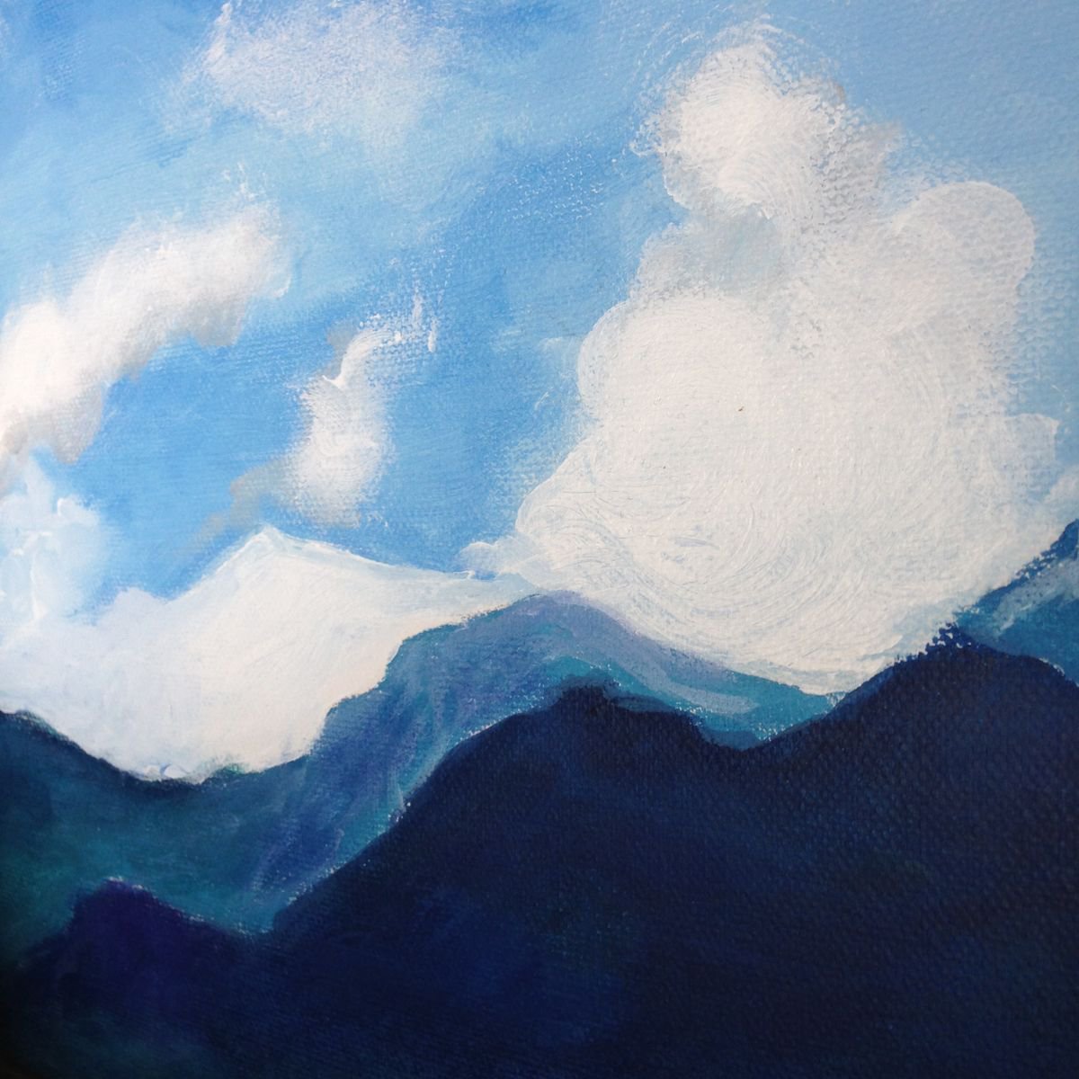  Himalayan Foothills By Shabs Beigh, 12 X 12, Artwork For Sale On Artfinder