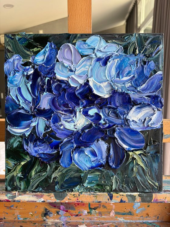 Midnight Hydrangea III — Deep Blue Violet