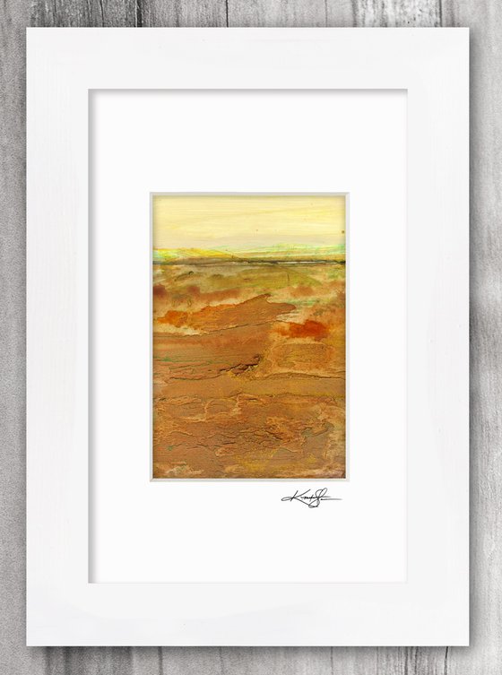 Mystical Land Collection 7 - 3 Textural Landscape Paintings by Kathy Morton Stanion