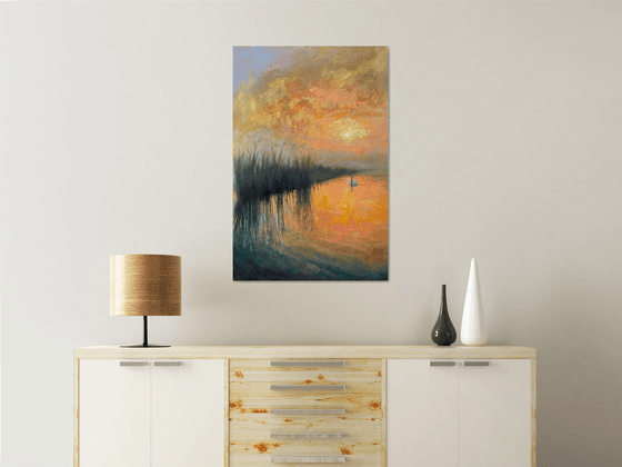 Dawn over the Long Marshes