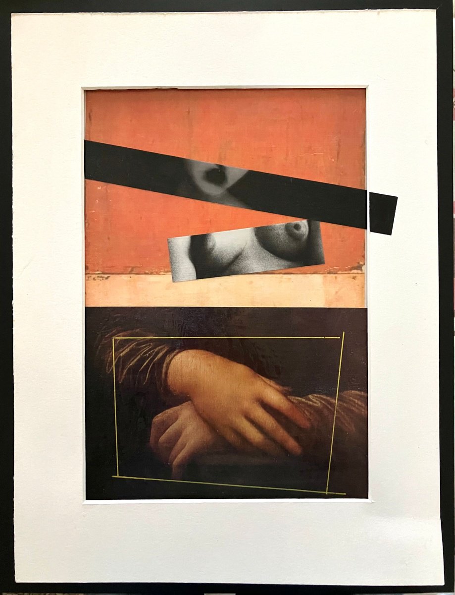 Abstract Collage By Kim Triedman, 16 X 20", Dolor, Original Artwork