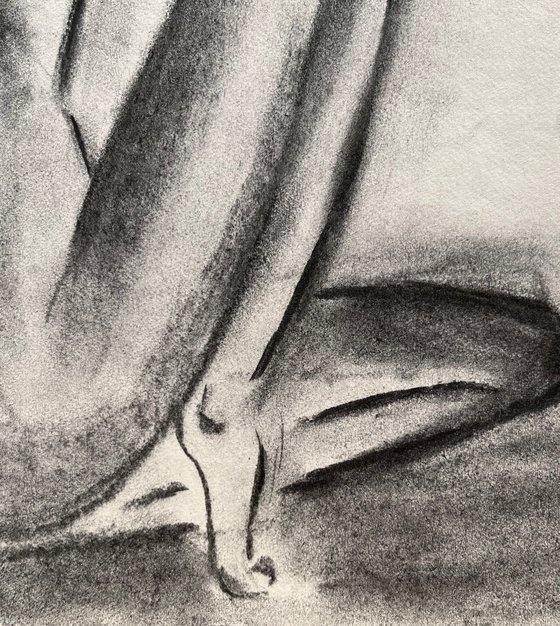 Nude Charcoal Art