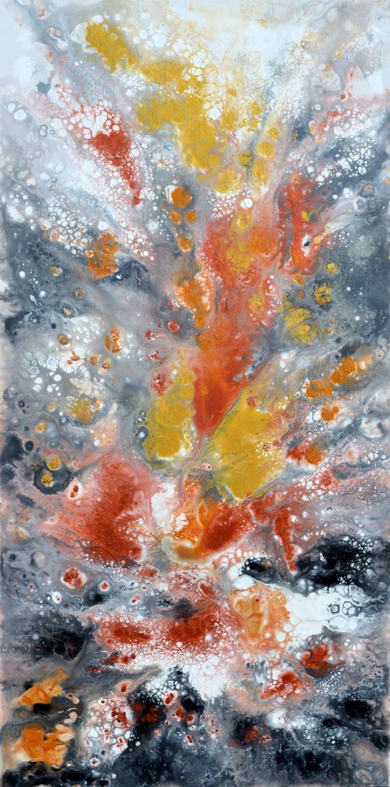 Neutral VI 140X70cm Gold and Silver Effect