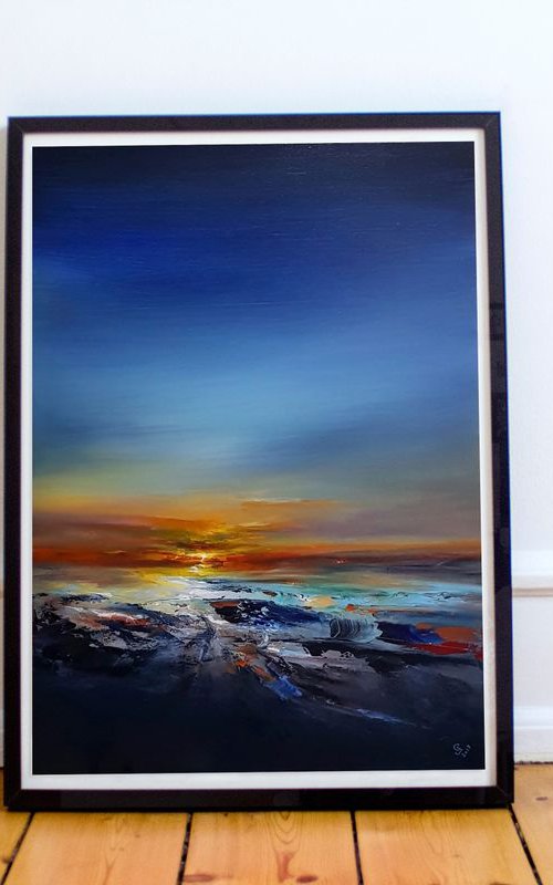 "Evening Spark" W60 x H80cm ...Special Price!!! by Ivan  Grozdanovski