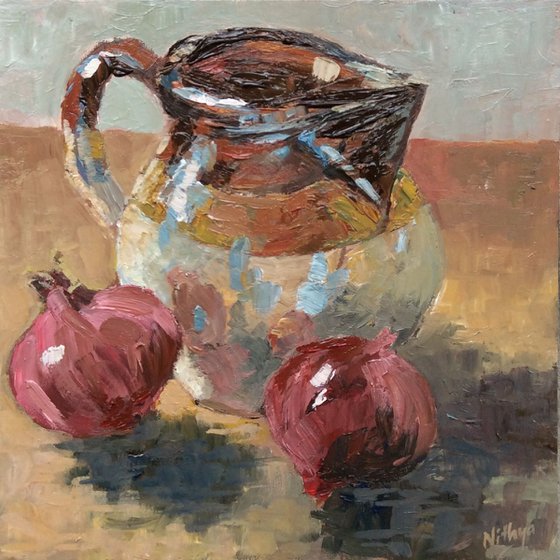 Onions! - Small Original Still Life