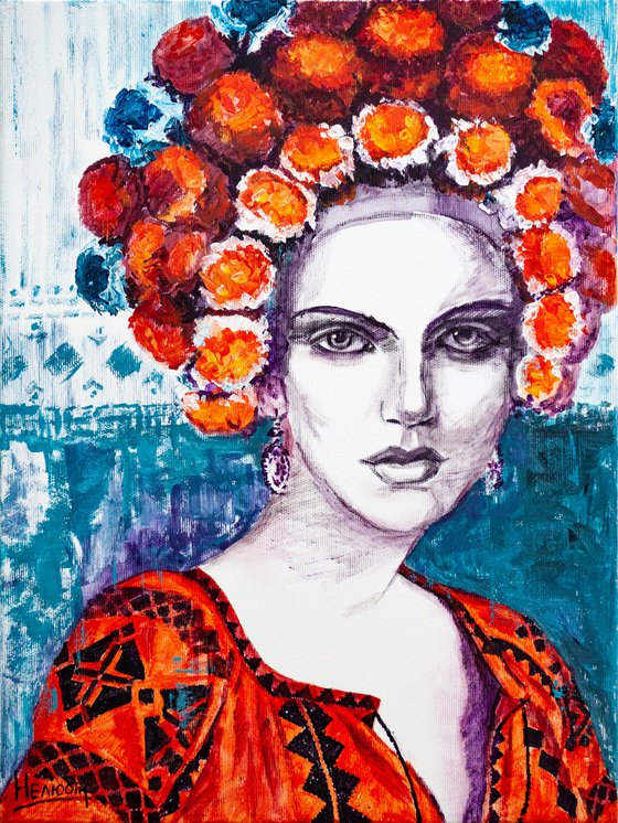 Portrait of a Ukrainian woman
