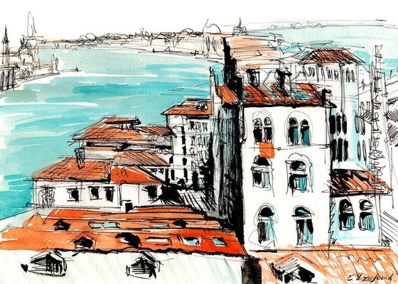 Venice. View from Giudecca island