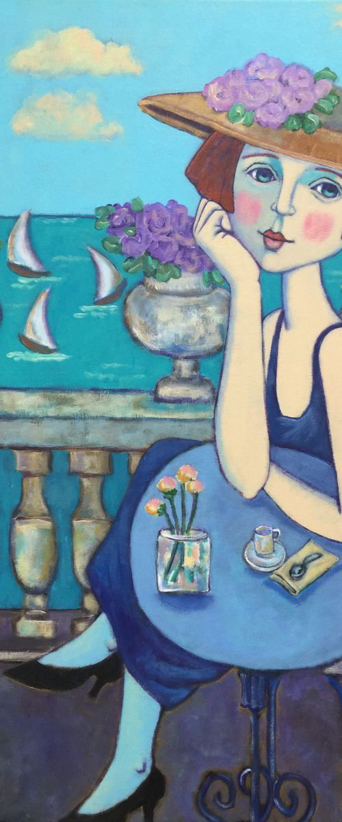 “Riviera Romantique, en Bleu” by Holly Wojahn