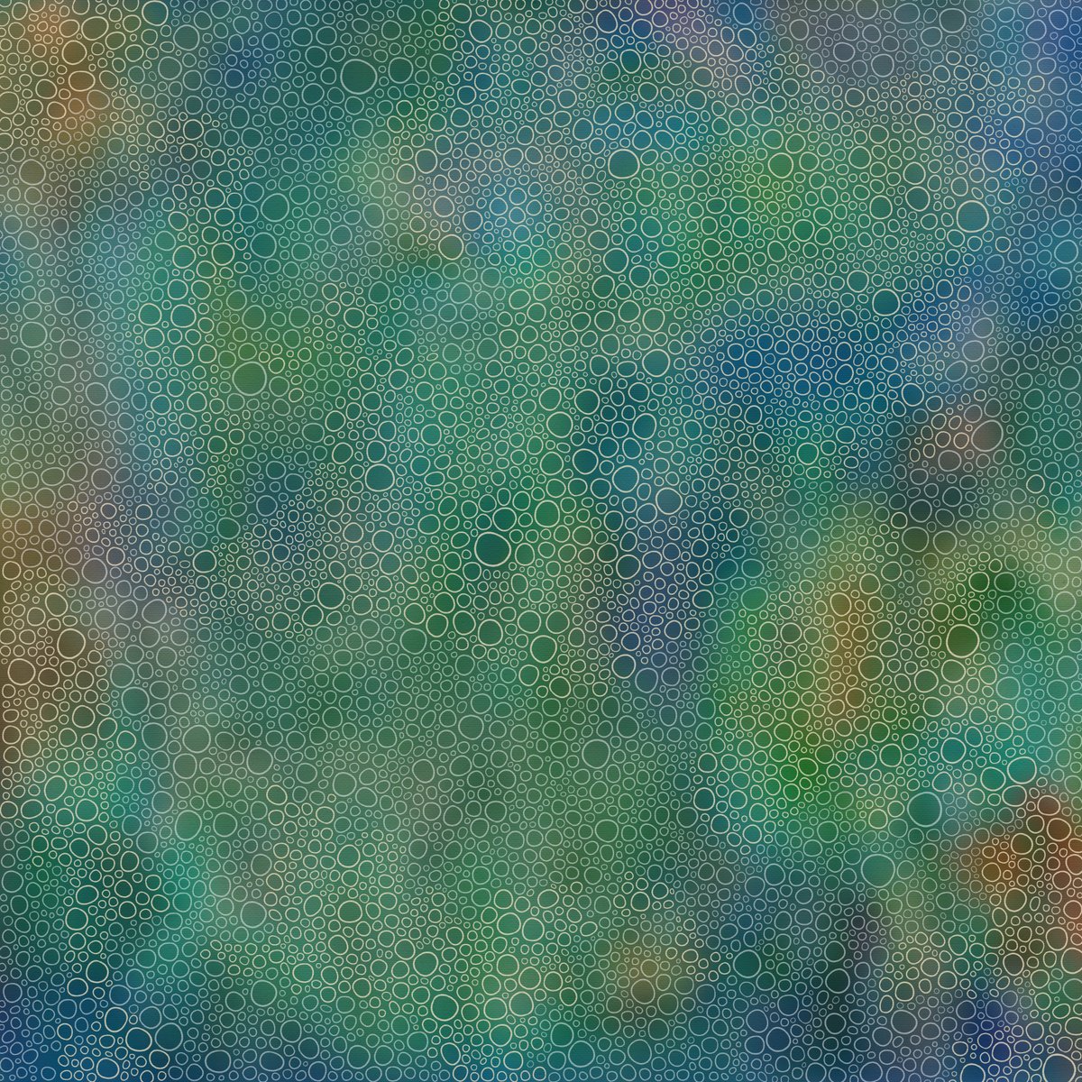 Abstract Giclee Print By Jennifer Bell, 30 X 30, Twilight Rainforest Ltd Ed, Original Artwork