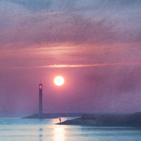 Dawn over the lighthouse.
