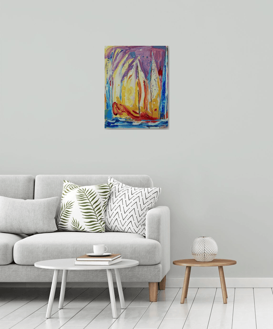 Abstract Sailing Joy