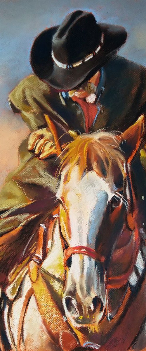 An old cowboy by Magdalena Palega