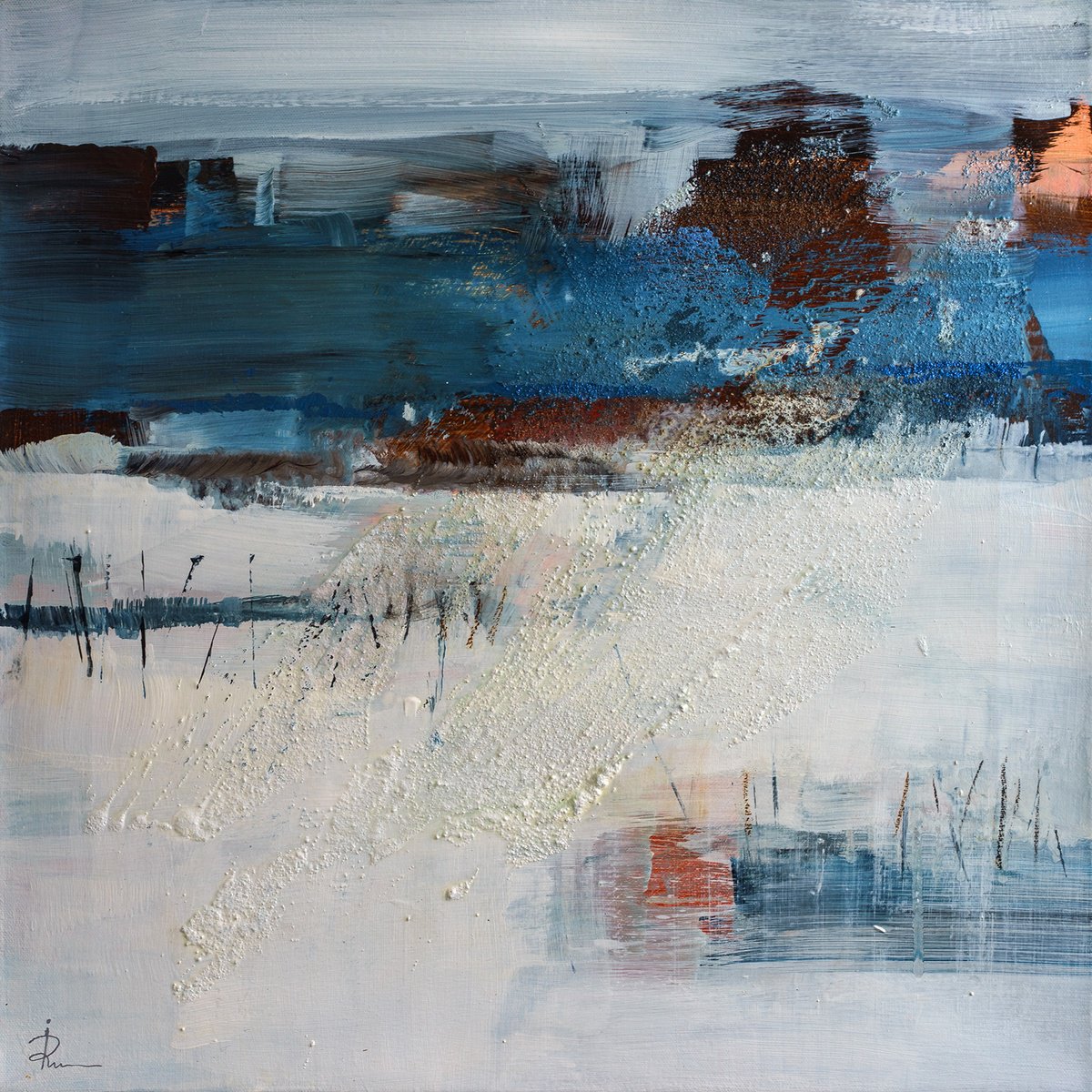  Iced Rust By Ira Ivanova, 18 X 18, Artwork For Sale On Artfinder