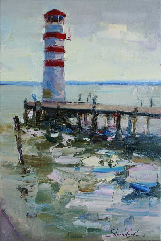 Lake Neusiedl. Lighthouse
