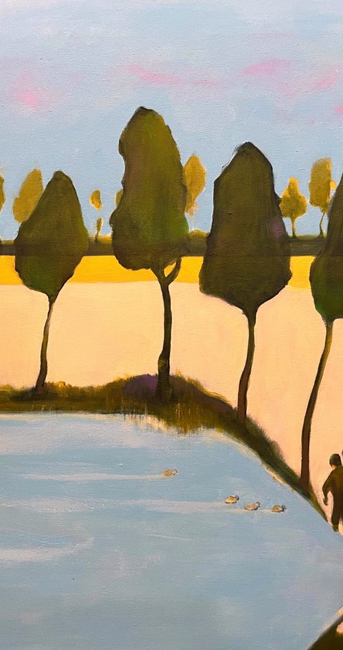 Above the pond by Romuald Mulk Musiolik