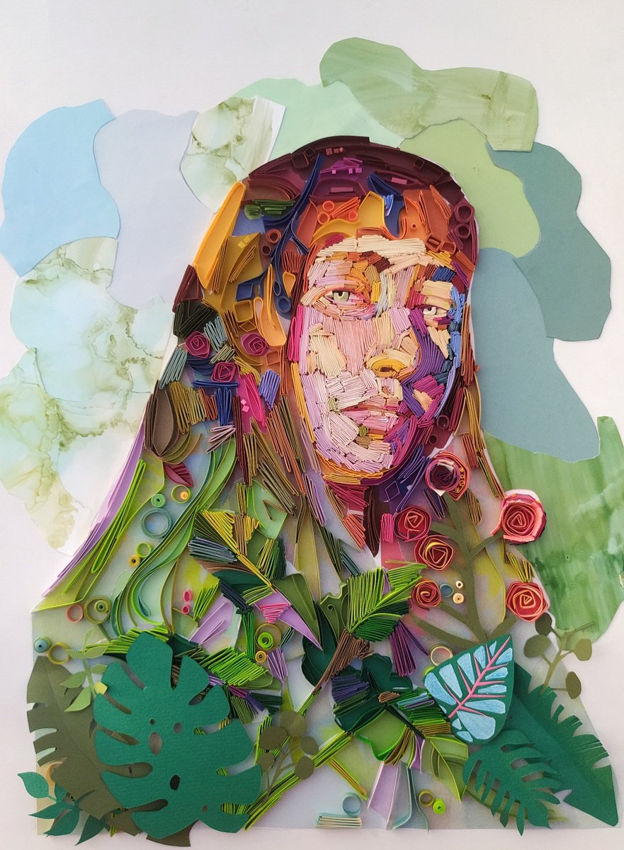 Expressive Painting , Girl In The Nature By Priyanka Sagar, 15 X 19, Artwork For Sale On Artfinder