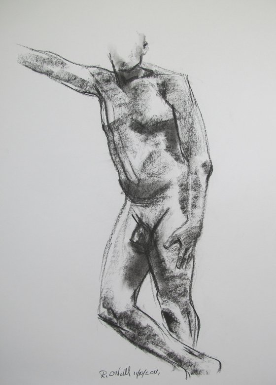 Standing male nude