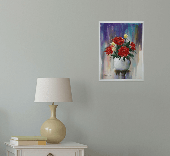 Red Roses, Watercolor, 40 x 30 cm