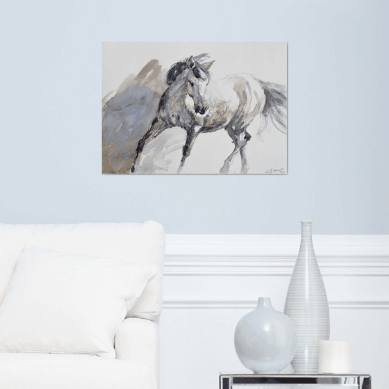 Horse in the trot (70x50)