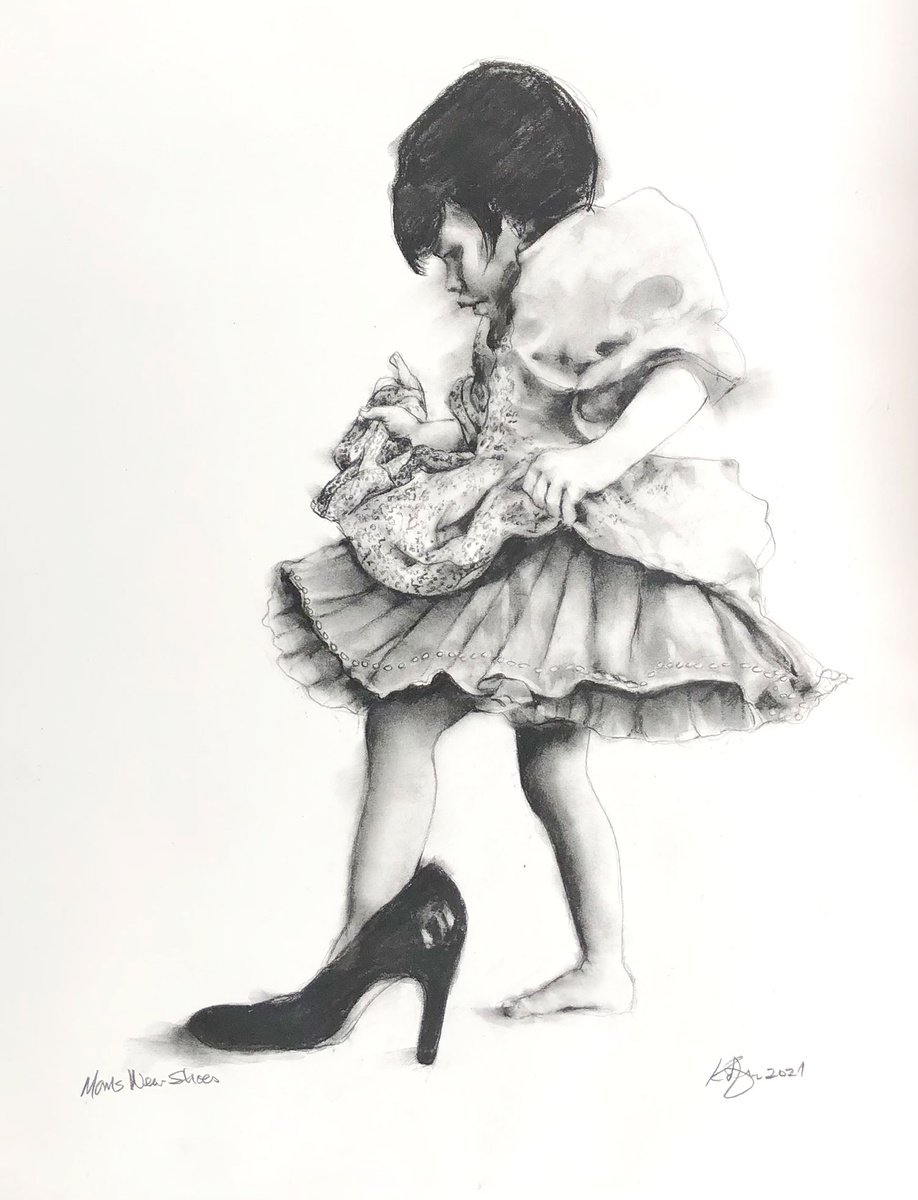 Photorealistic Pastel Drawing , Mom