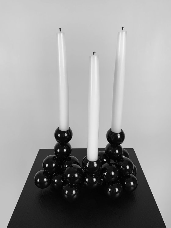 Sphere sculpture Candleholder