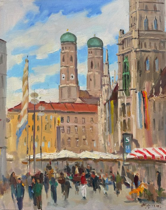 Munich Frauenkirche Cityscape