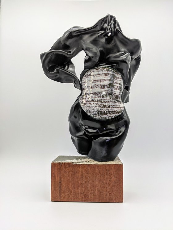 Vinyl Music Record Sculpture - "Ashes And Diamonds"