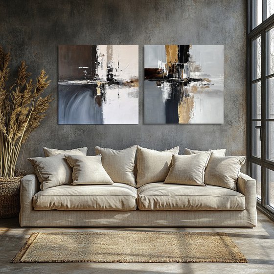 Measured Tension set diptych