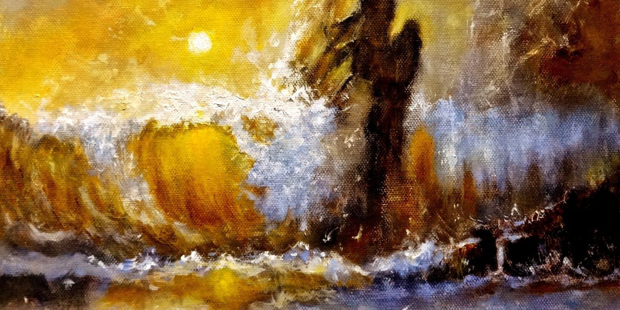 Art of the Day: "LOST IN A SUNSET..., 2016" by Cristina Mihailescu