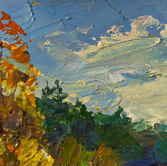 Road through the Autumn Forest