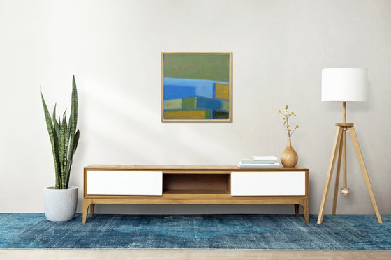 Wheat Fields By The Sea - Abstract Seascape