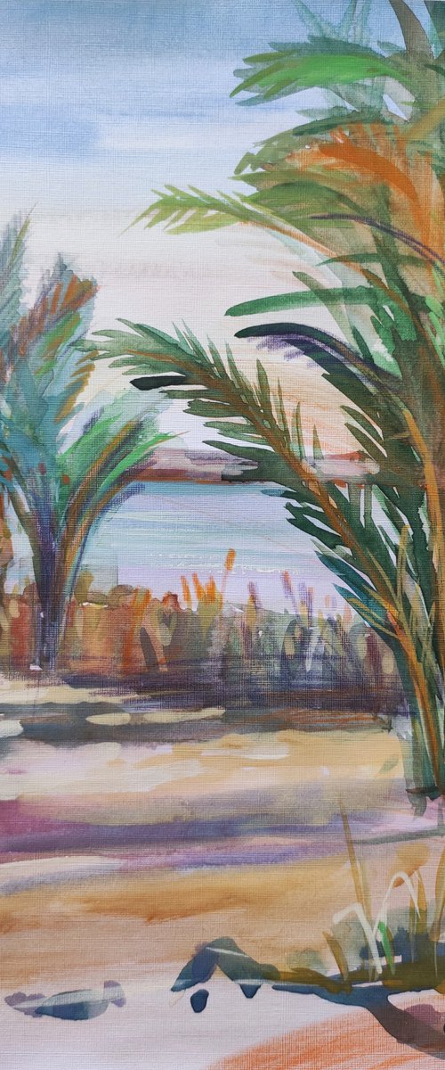 View of the lake in Siwa by Olga Onopko