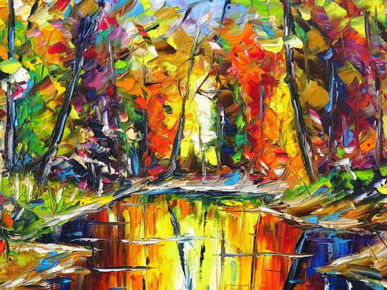 Autumnal Pond Impression