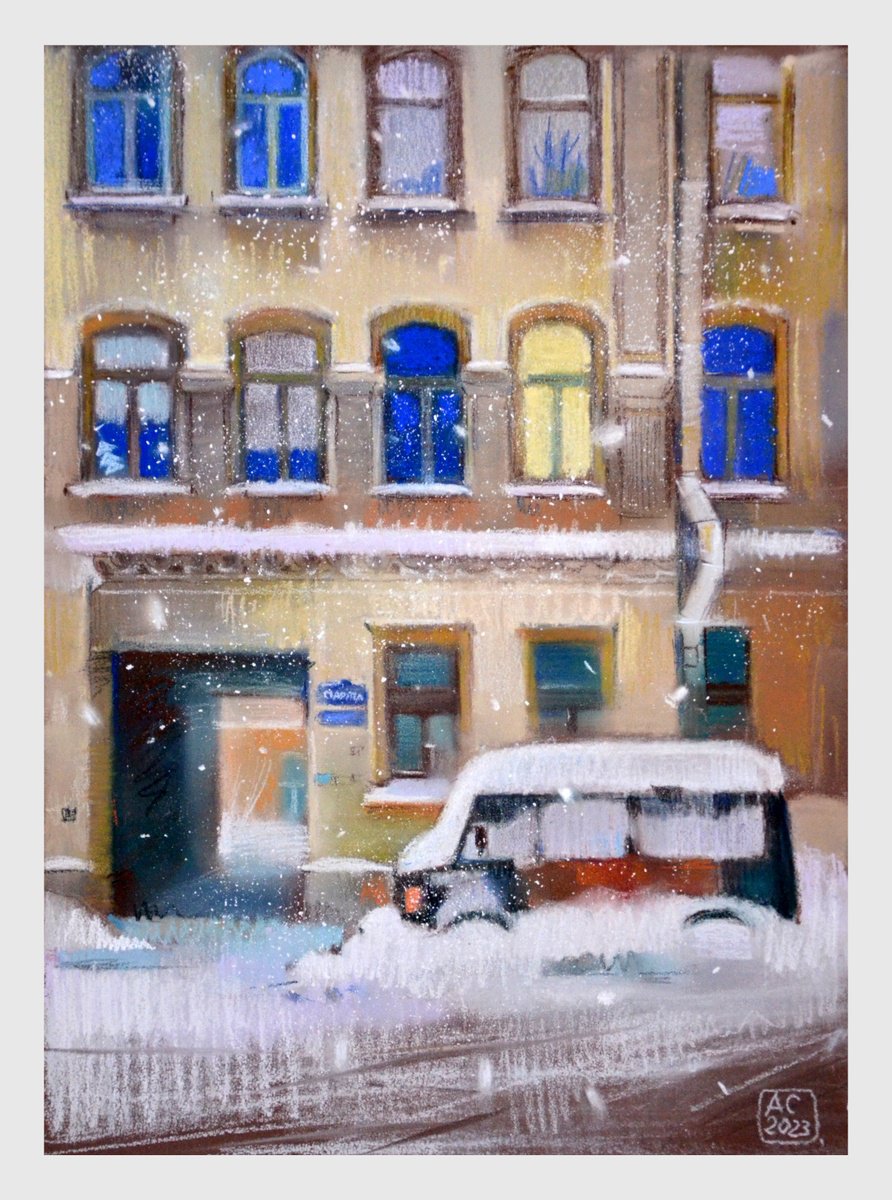 a very snowy day by Alexandra Sergeeva