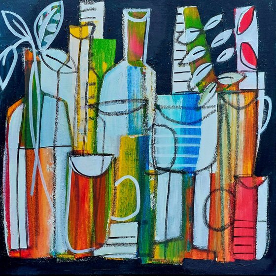 Still Life with Bottles III