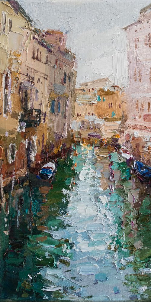 Italy - Original Oil Painting impasto art by Anastasiia Valiulina