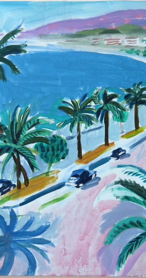 Baie des Anges 1950s by Stephen Abela