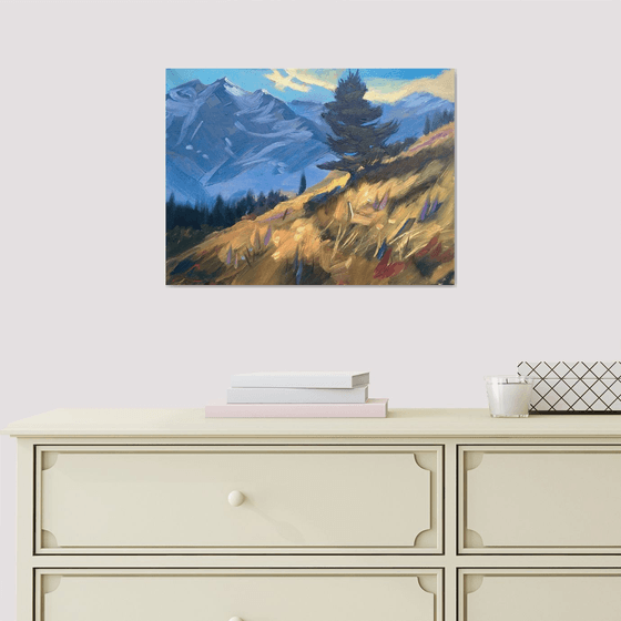 Landscape with a pine