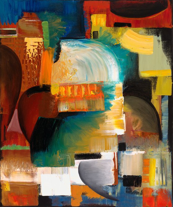 Color Splash Giclee Print Canvas