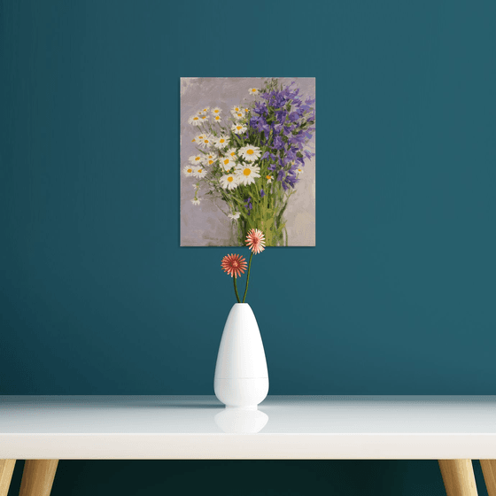 Multi Color Flowers In Vase