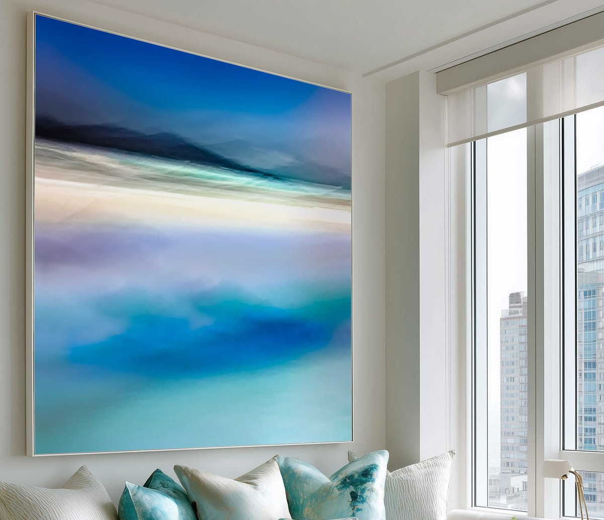 Impressionistic Photograph , Hebridean Silk By Lynne Douglas, 60 X 60, Artwork For Sale On Artfinder