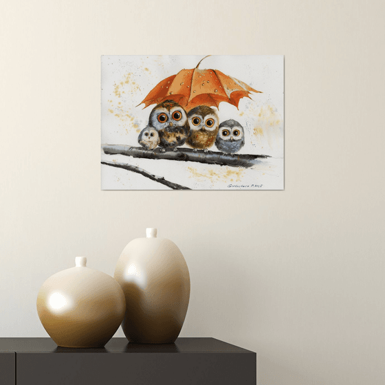 Owl Umbrella Haven